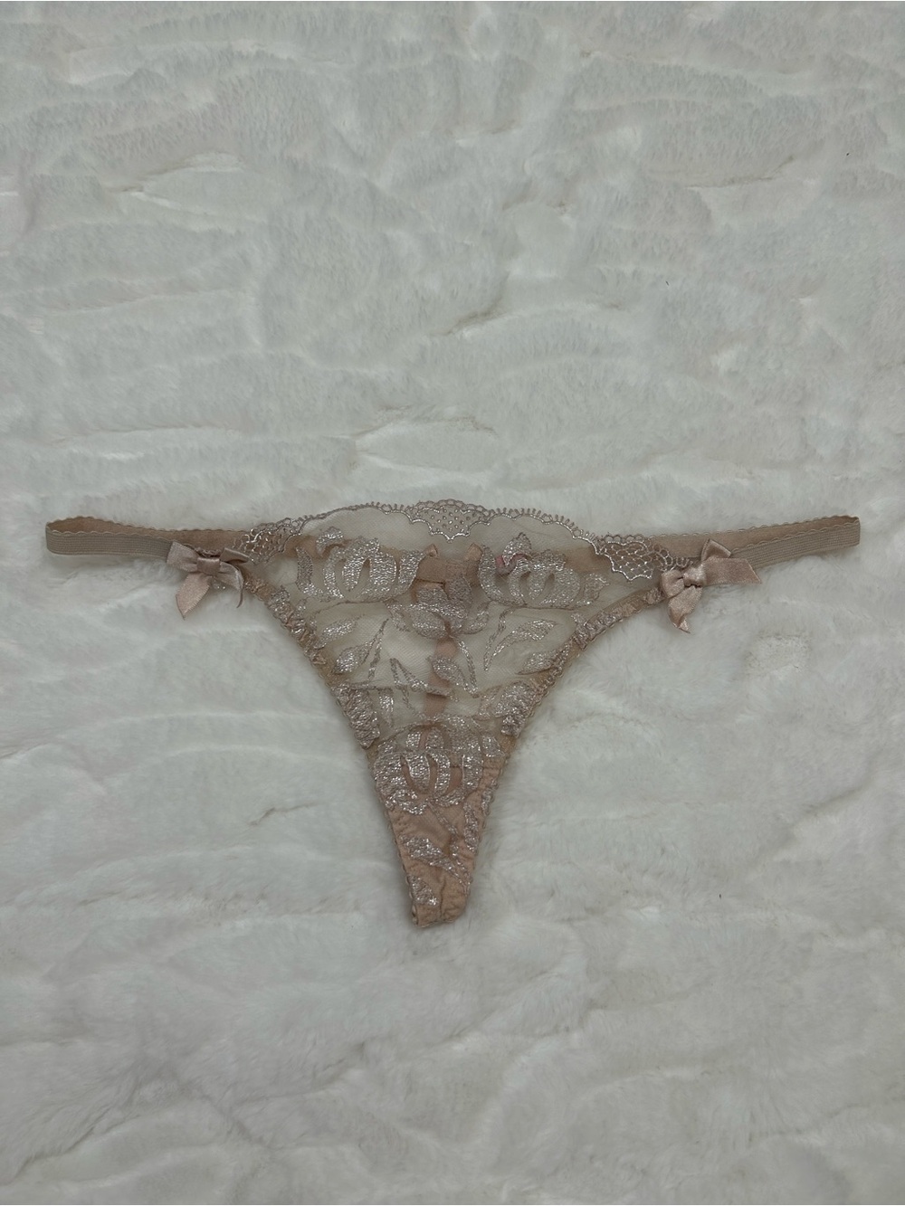 Victoria’s Secret Sheer Lace Thong Panty